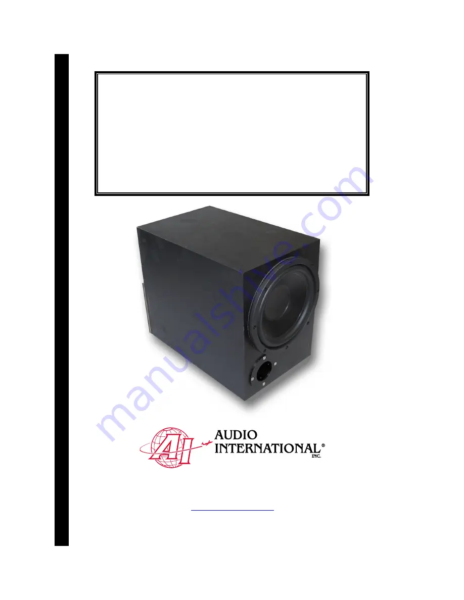 Audio international EN-650W-01-x Installation Manual Download Page 1