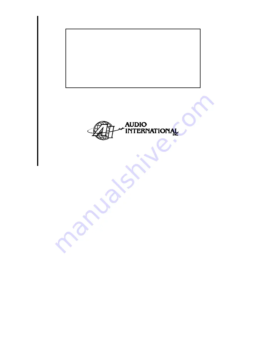 Audio international RCP-020-40x Скачать руководство пользователя страница 1