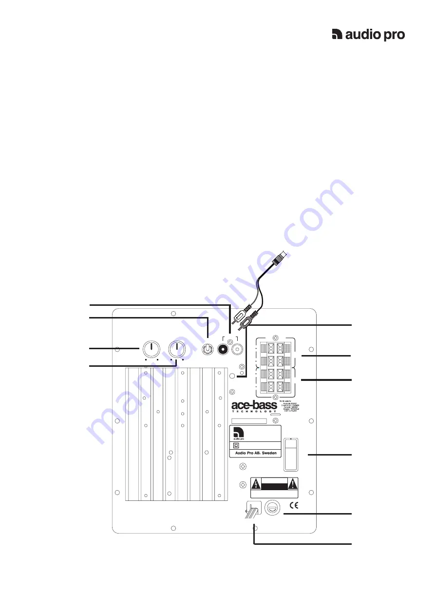 Audio Pro Sub Plus MKII Instruction Manual Download Page 12