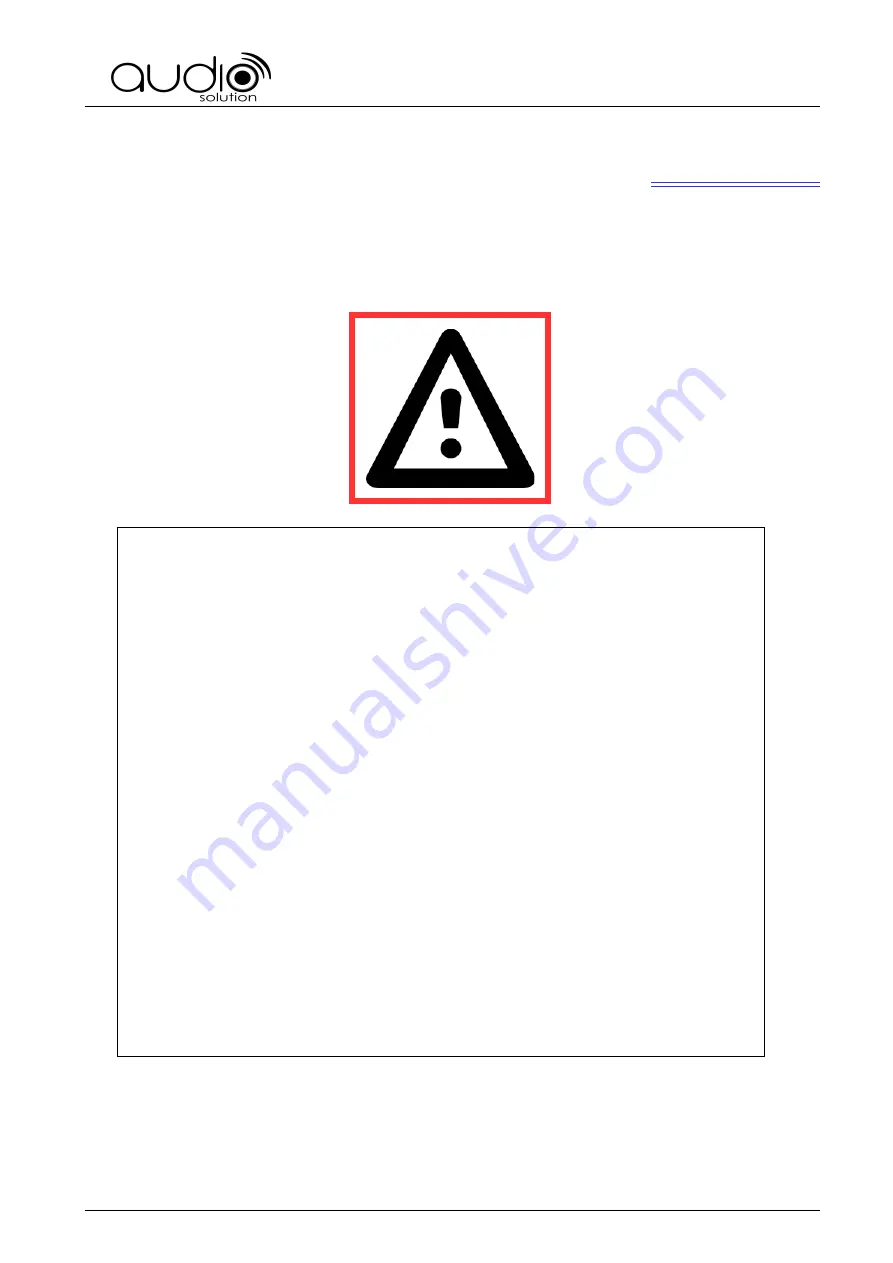 Audio Solutions FLAGSHIP M User Manual Download Page 24