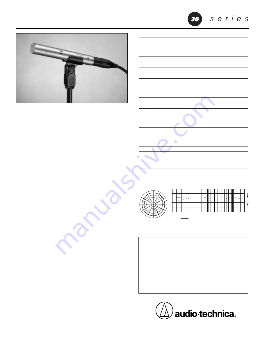 Audio Technica AT3032 Specifications Download Page 1