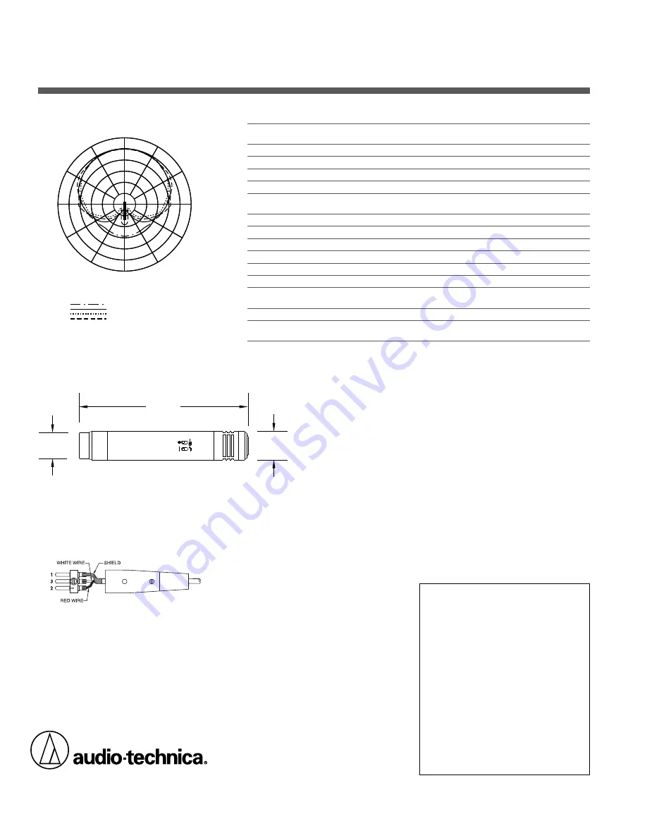 Audio Technica AT3528 Specifications Download Page 2