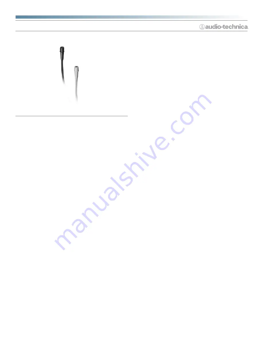 Audio Technica MicroPoint BP896 Quick Start Manual Download Page 1