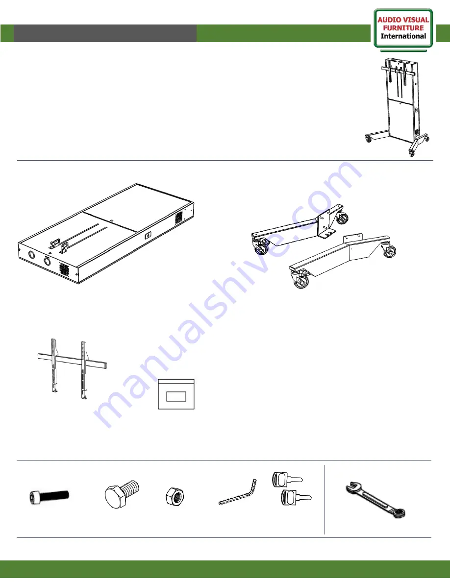 Audio Visual Furniture LFT7000 Assembly Instructions Manual Download Page 1