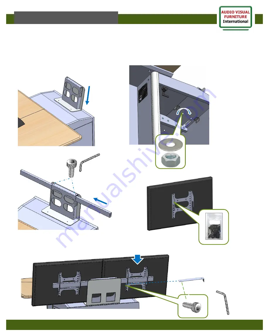 Audio Visual Furniture T525EX Assembly Instructions Manual Download Page 5