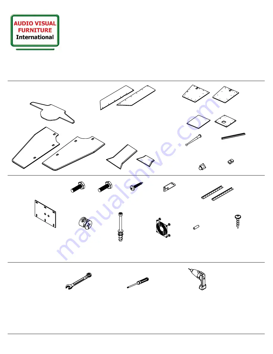 Audio Visual Furniture VC-TABLE Скачать руководство пользователя страница 1