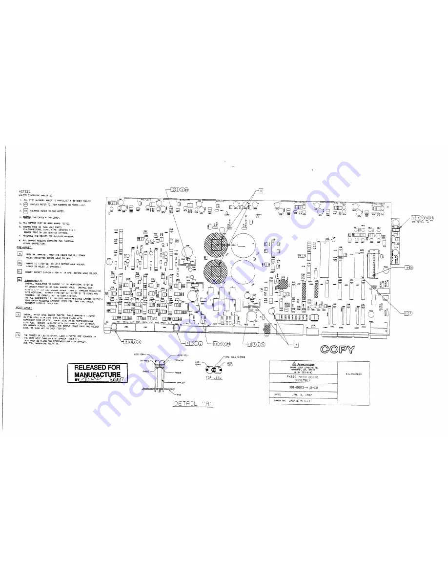 Audioaccess PX-603 Preliminary Service Manual Download Page 50