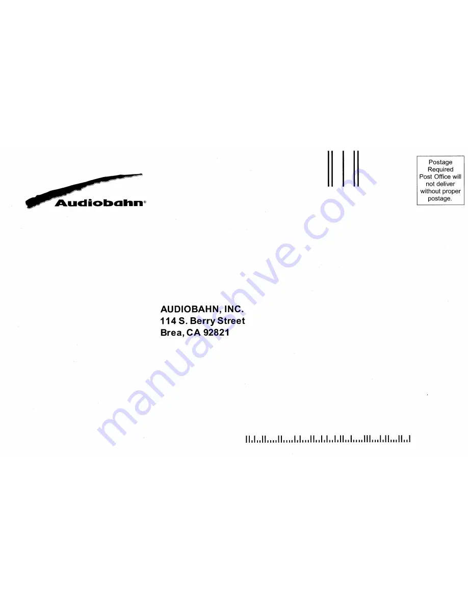 AudioBahn AS Operating Instructions Manual Download Page 27