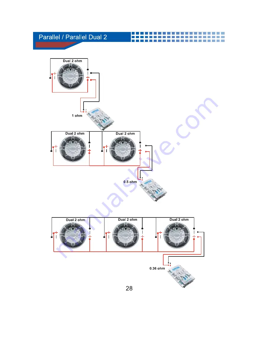 AudioBahn DUAL 2 OHM PARALLEL-PARALLEL - SCHEMA Manual Download Page 1