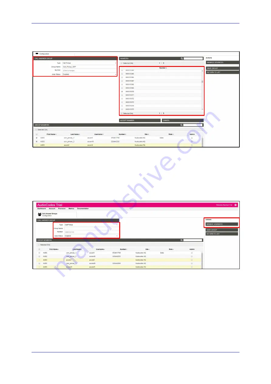 AudioCodes 405HD Administrator'S Manual Download Page 209