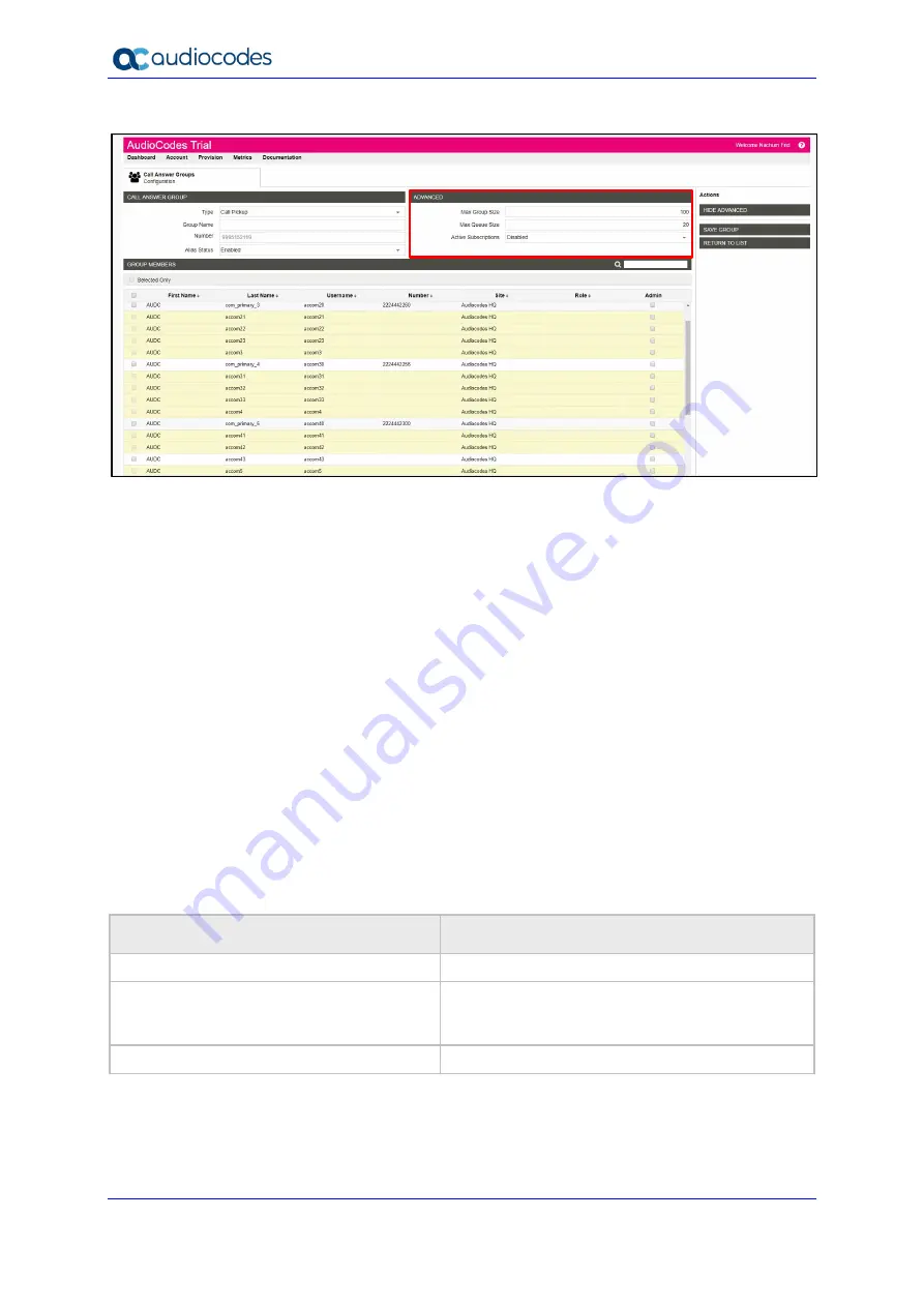 AudioCodes 405HD Administrator'S Manual Download Page 210