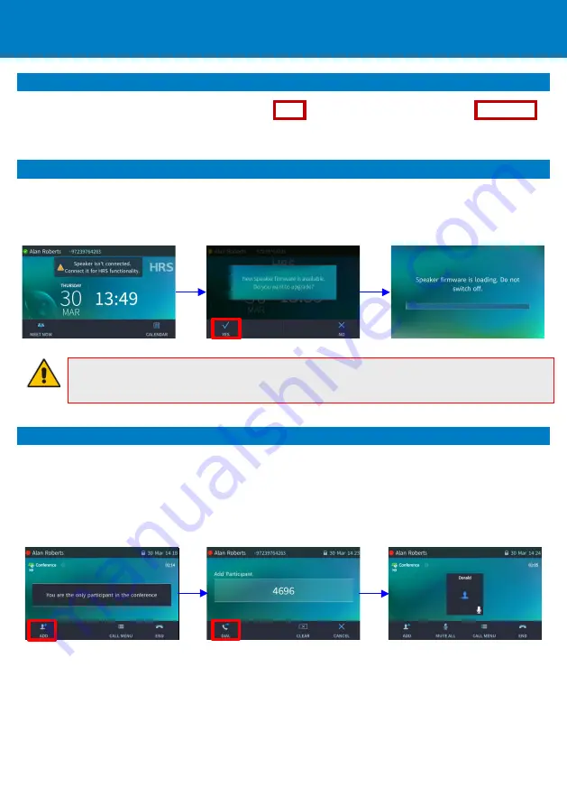 AudioCodes Huddle Room Solution Quick Setup Manual Download Page 21