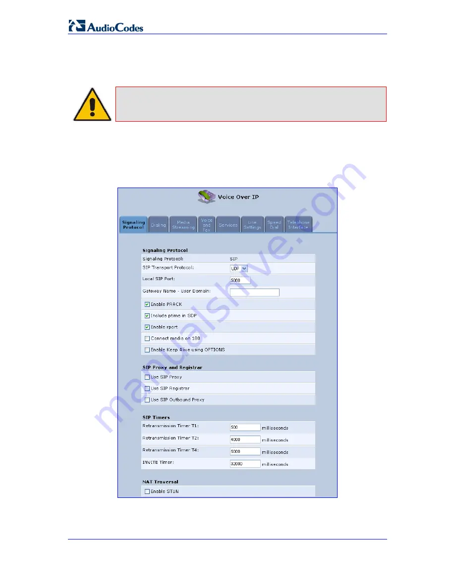 AudioCodes MediaPack MP-201B Скачать руководство пользователя страница 38