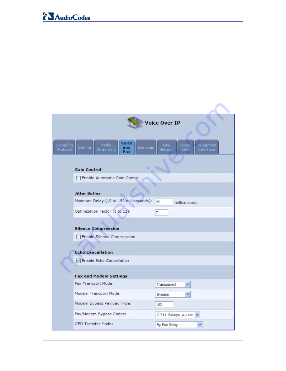 AudioCodes MediaPack MP-201B User Manual Download Page 50