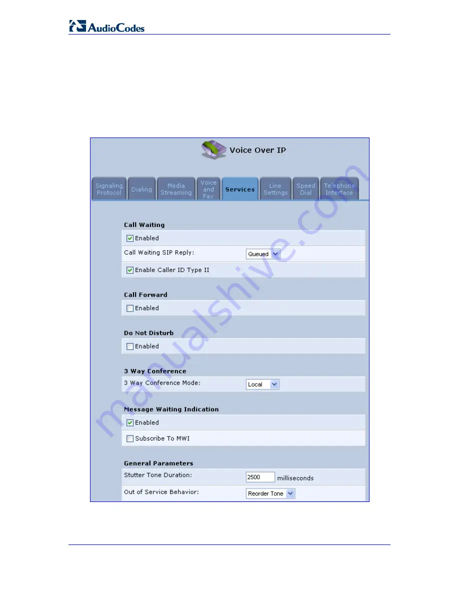 AudioCodes MediaPack MP-201B User Manual Download Page 54