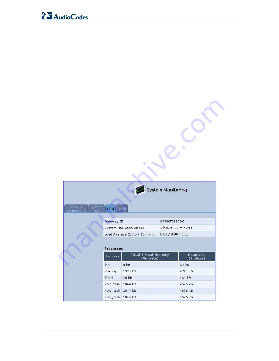 AudioCodes MediaPack MP-201B User Manual Download Page 262