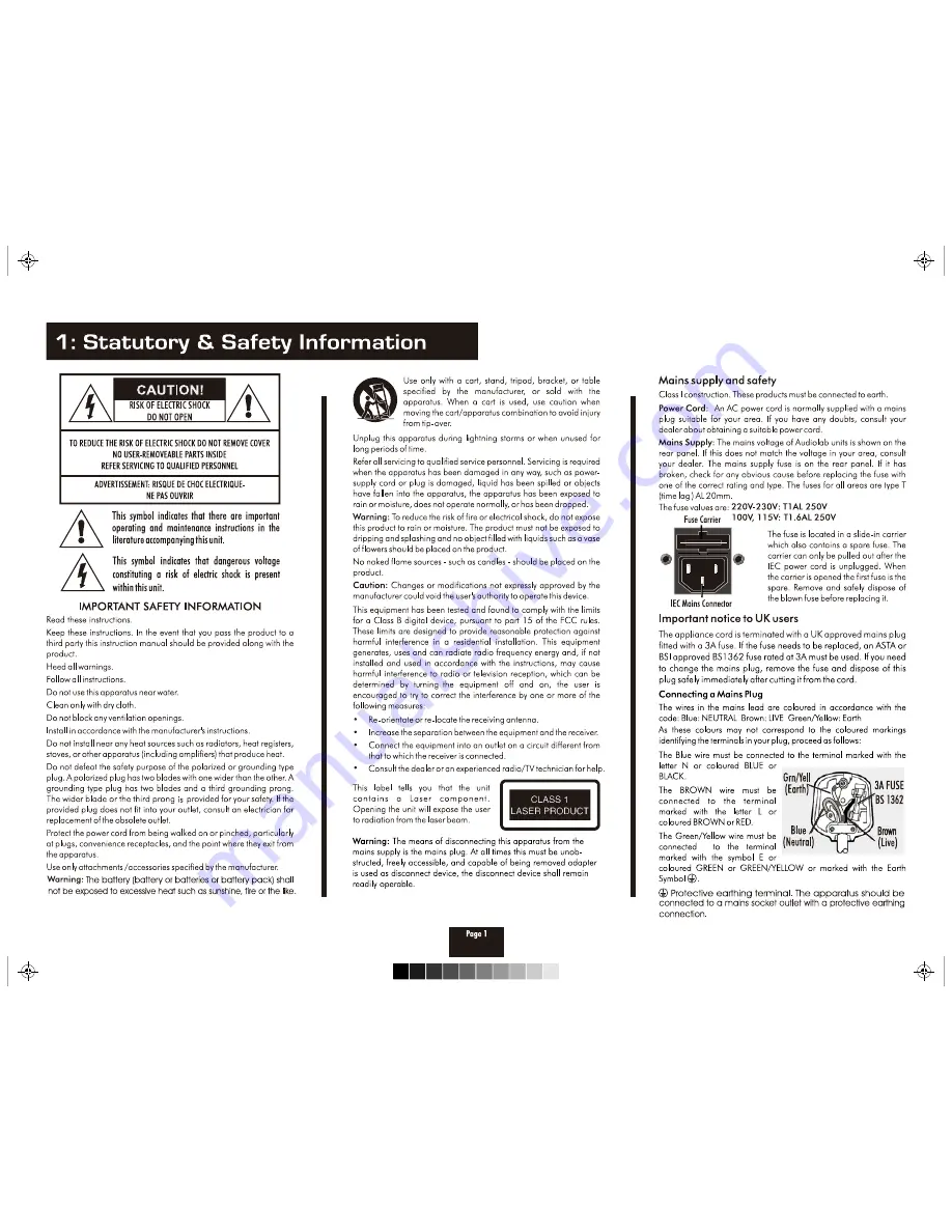 Audiolab 8200CDQ User Instructions Download Page 2