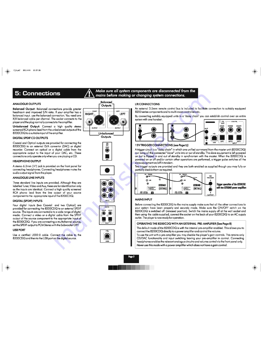 Audiolab 8200CDQ User Instructions Download Page 6