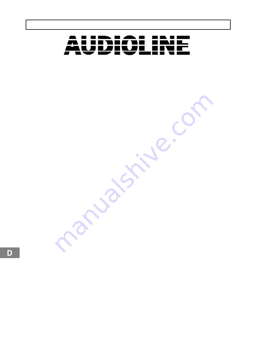 AUDIOLINE AB 870 Operating Instructions Manual Download Page 2