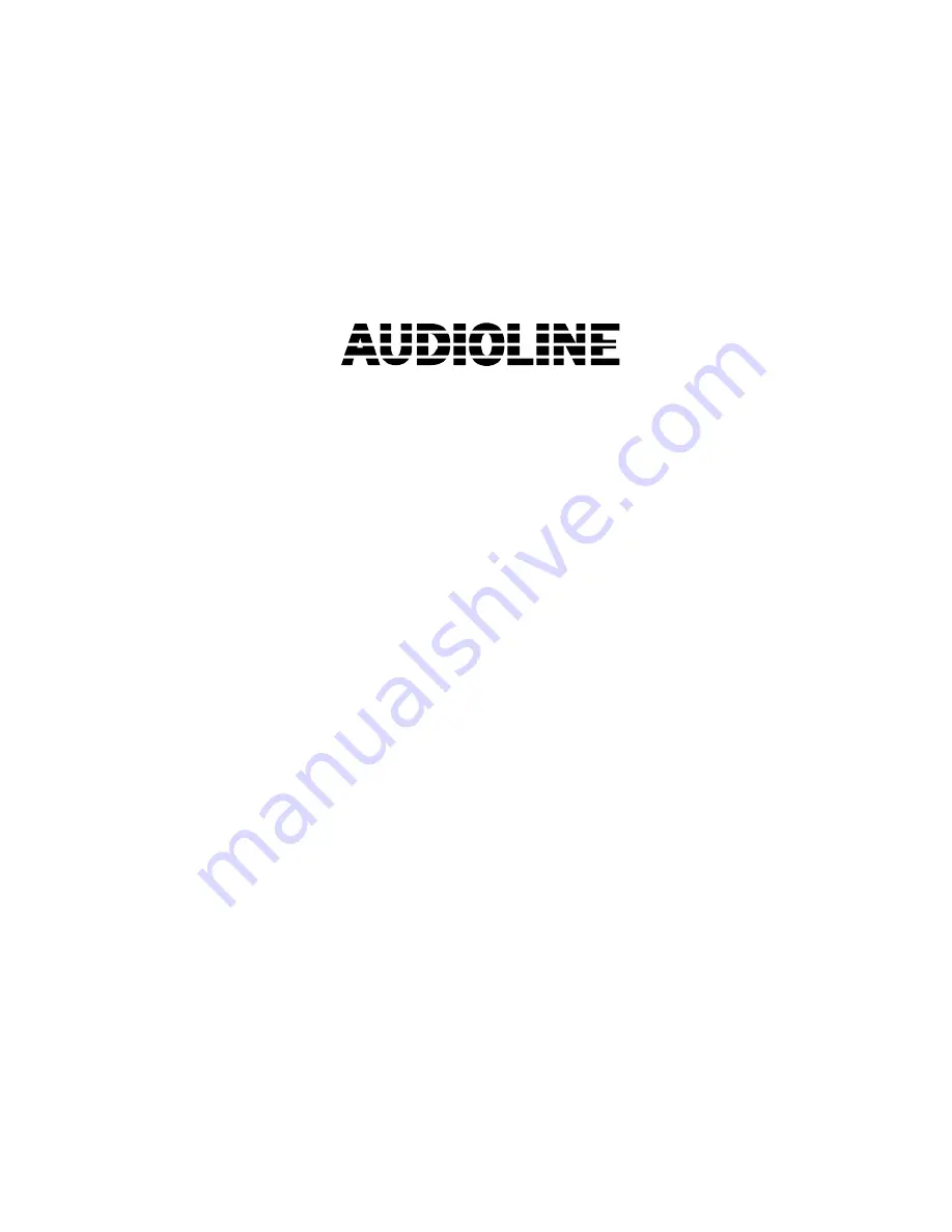 AUDIOLINE Bigtel 48 Operating Instructions Manual Download Page 2