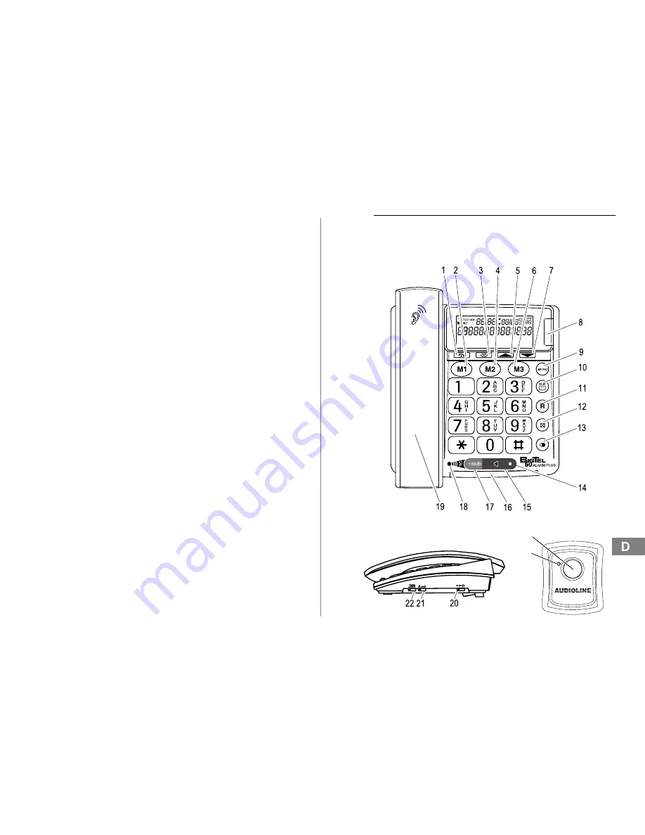 AUDIOLINE BIGTEL 50 ALARM PLUS Скачать руководство пользователя страница 7