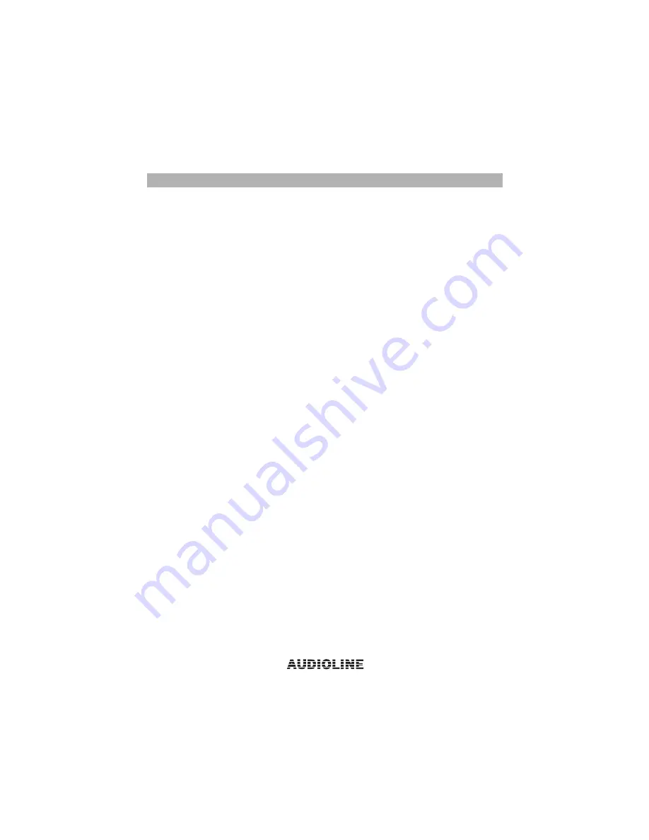 AUDIOLINE CDL 971G Operating Instructions Manual Download Page 3