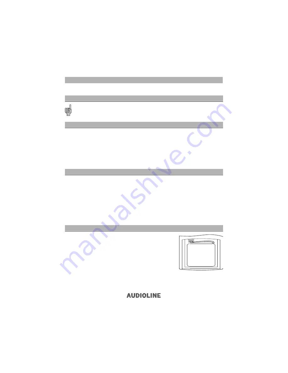 AUDIOLINE CDL 971G Operating Instructions Manual Download Page 8