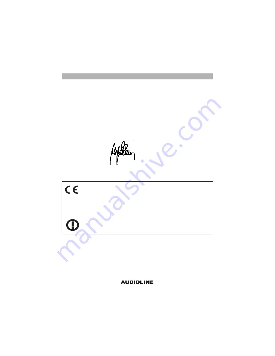 AUDIOLINE CDL 971G Operating Instructions Manual Download Page 38