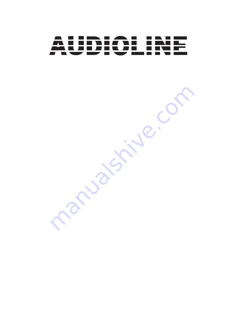 AUDIOLINE DECT 4800 Operating Instructions Manual Download Page 2