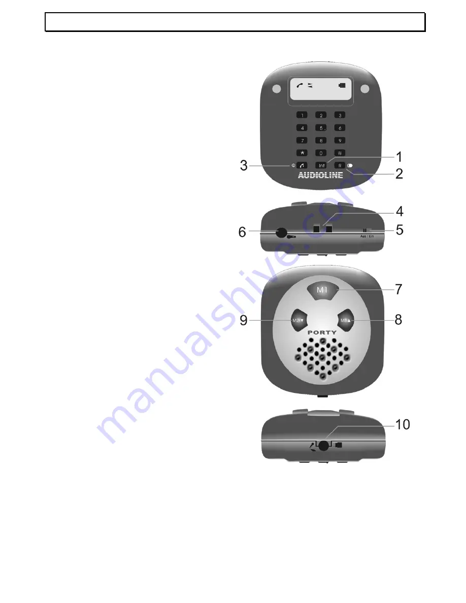 AUDIOLINE DECT-Handset Operating Instructions Manual Download Page 6