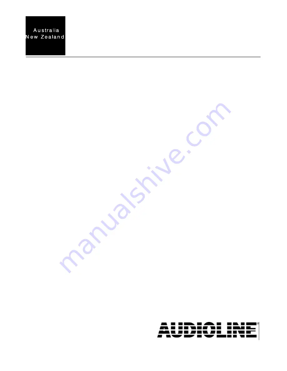 AUDIOLINE TAM-838 User Manual Download Page 1