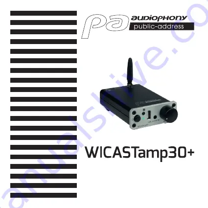 Audiophony PA WICASTamp30 Plus User Manual Download Page 1