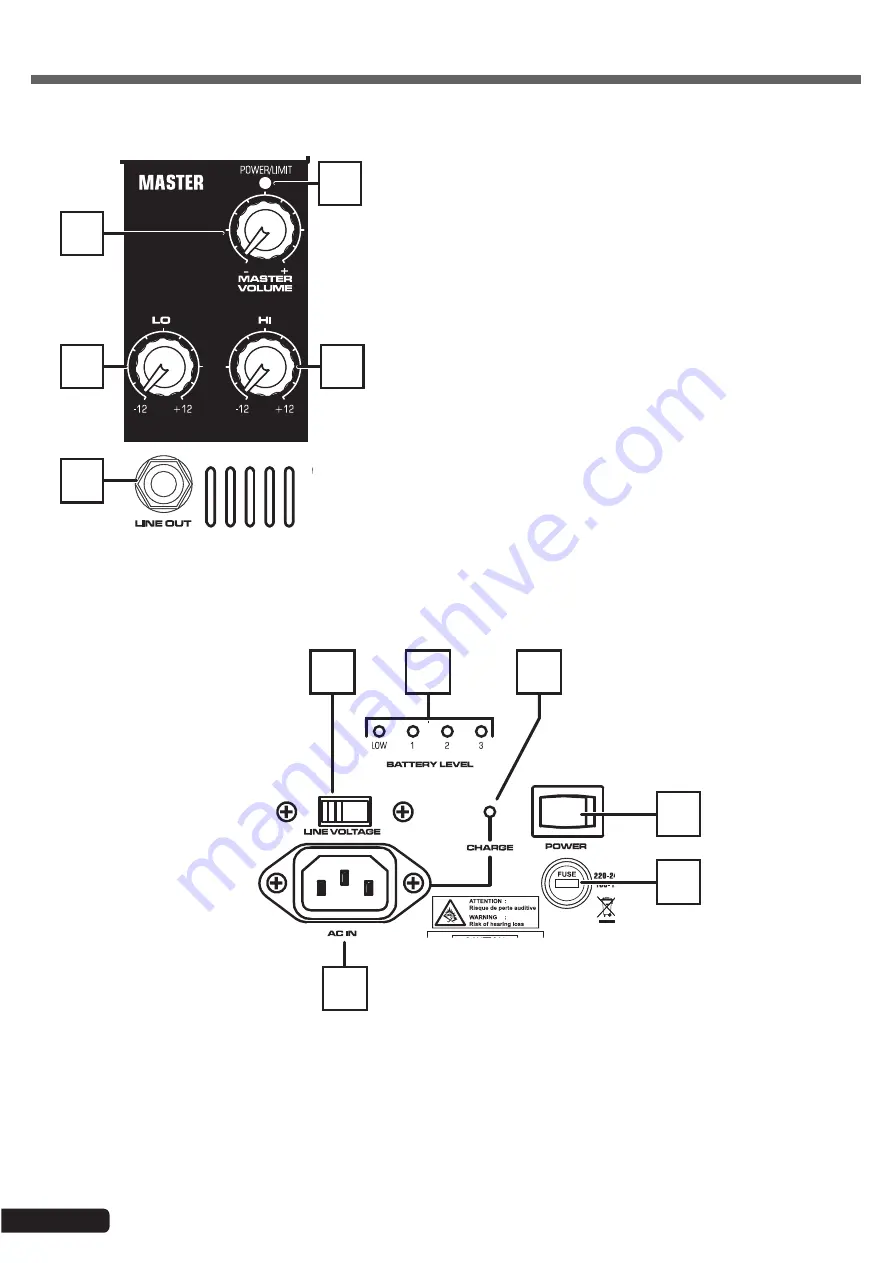 audiophony CR25A-COMBO F8 Скачать руководство пользователя страница 8