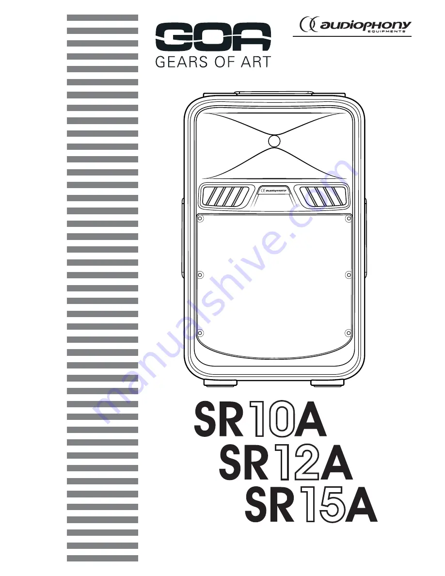 audiophony GOA SR10A User Manual Download Page 1