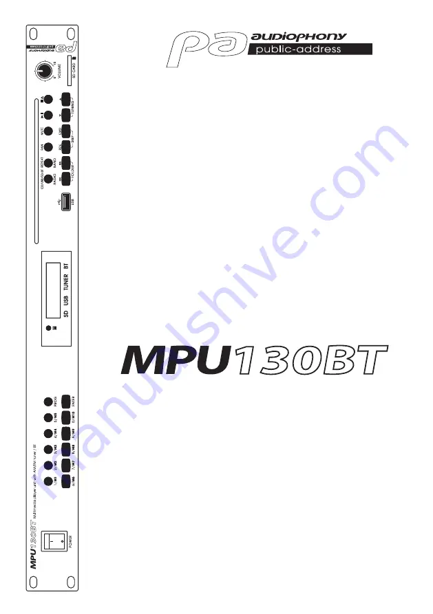 audiophony H10961 Скачать руководство пользователя страница 1