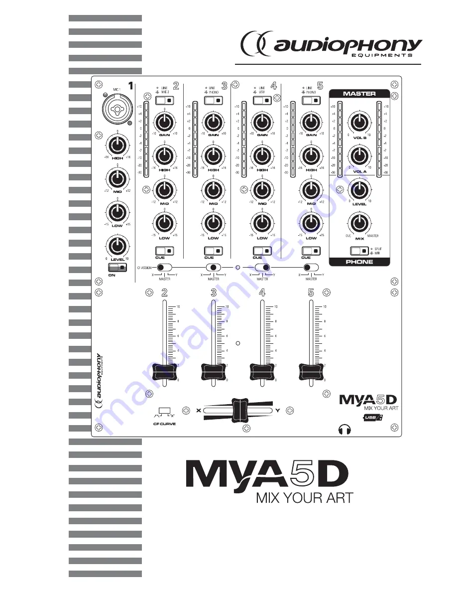 audiophony MYA5D User Manual Download Page 1