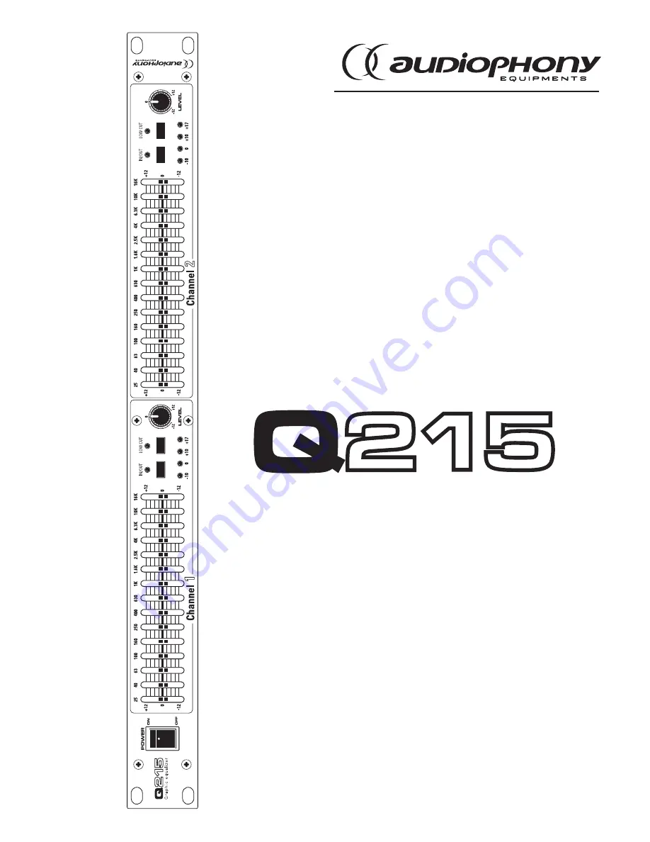 audiophony Q215 Скачать руководство пользователя страница 1