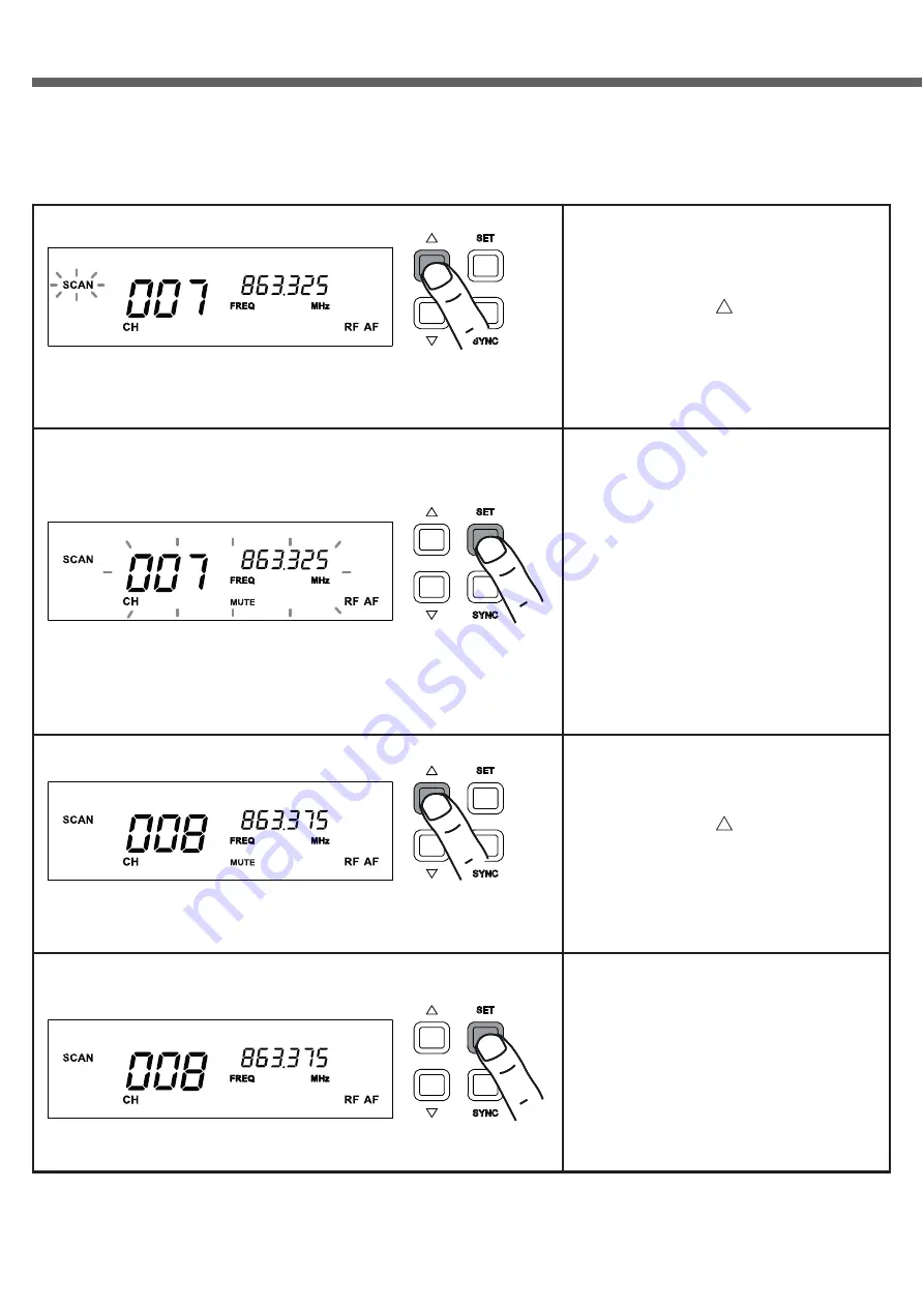 audiophony UHF410 Series Скачать руководство пользователя страница 11