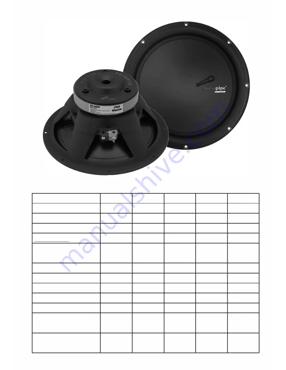 Audiopipe TS-AR6 User Manual Download Page 3