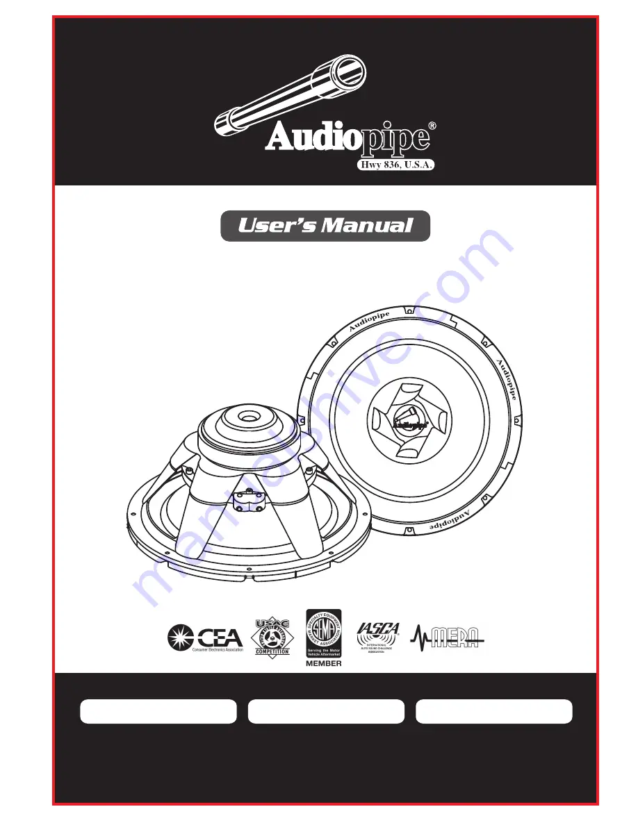 Audiopipe TS-PC10 Скачать руководство пользователя страница 1