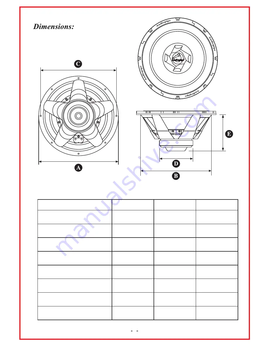 Audiopipe TS-PC10 User Manual Download Page 4