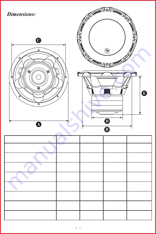 Audiopipe TXX-BDC3-10 User Manual Download Page 4