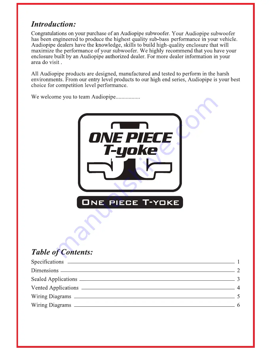 Audiopipe TXX-SQ1222 User Manual Download Page 2