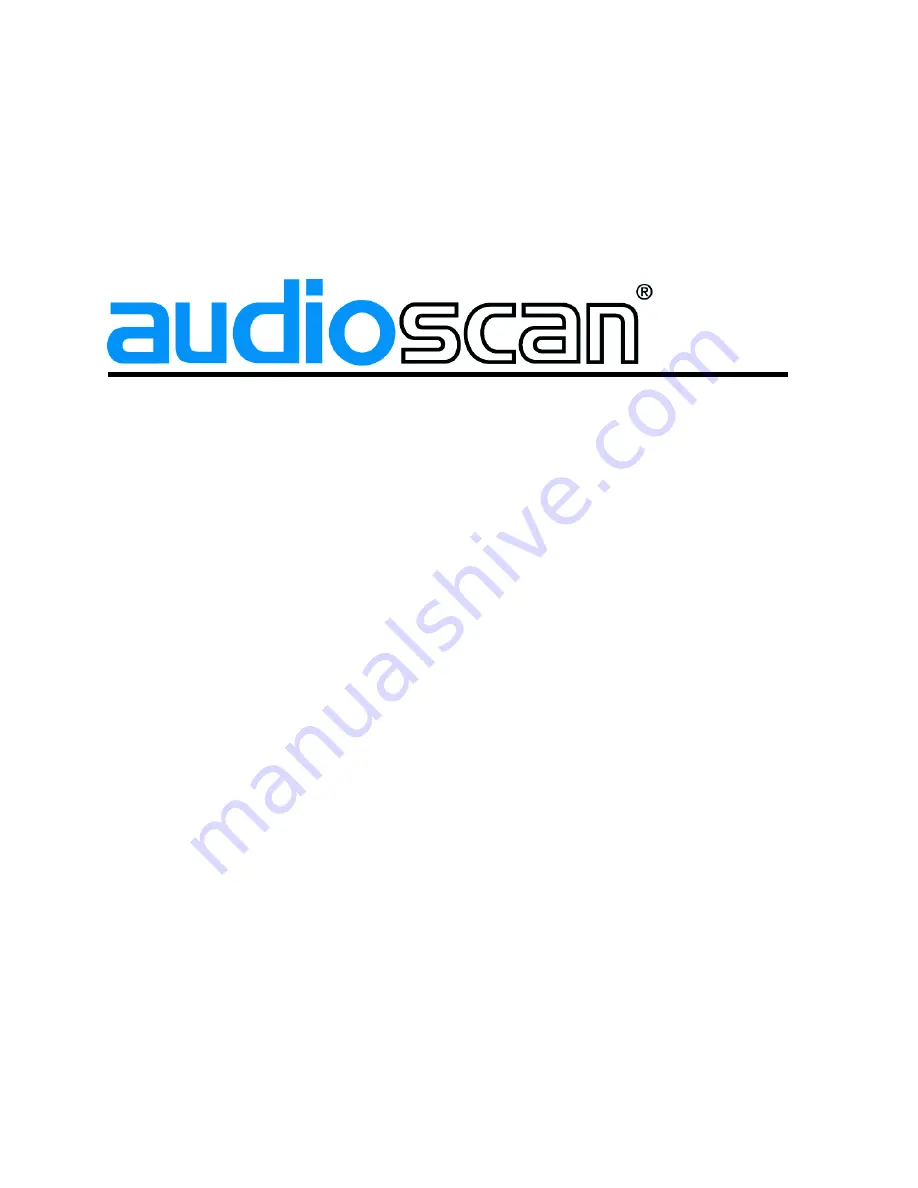 audioscan Verifit VF-1 User Manual Download Page 1