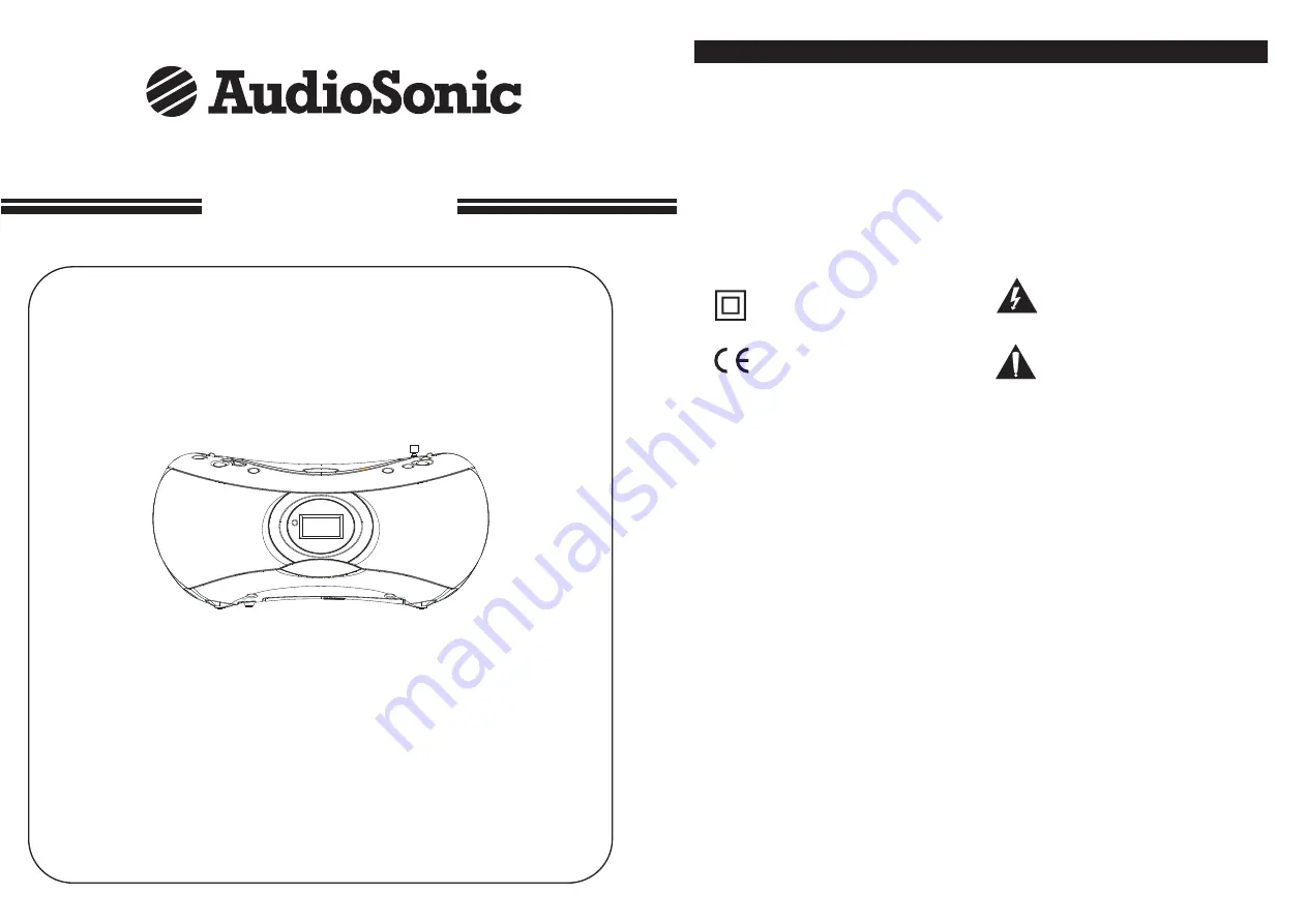 AudioSonic CD-1576 Instruction Manual Download Page 1