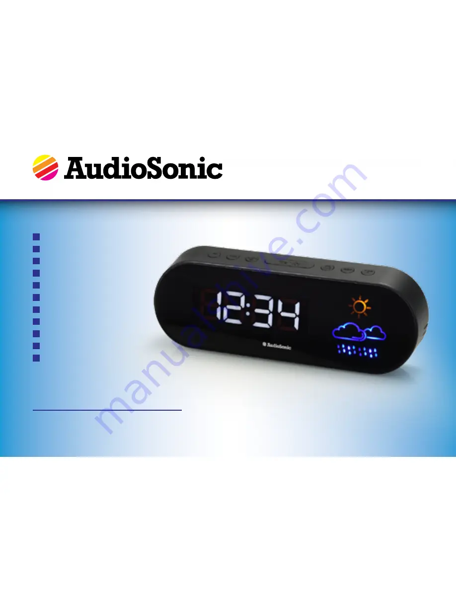 AudioSonic CL-1489 Скачать руководство пользователя страница 1