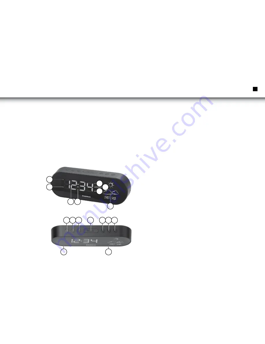 AudioSonic CL-1489 Instruction Manual Download Page 3