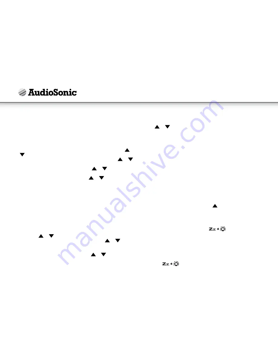 AudioSonic CL-1489 Instruction Manual Download Page 12