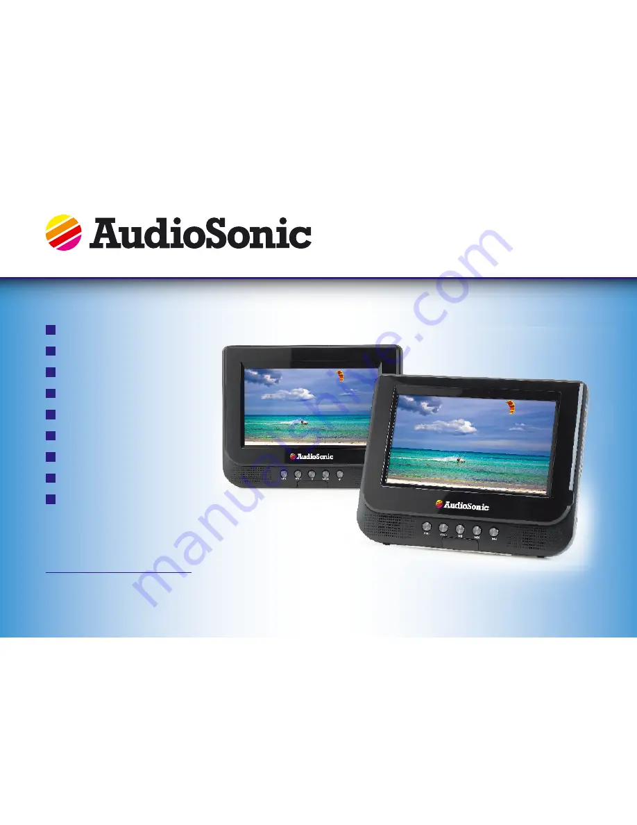 AudioSonic DV-1823 Instruction Manual Download Page 1