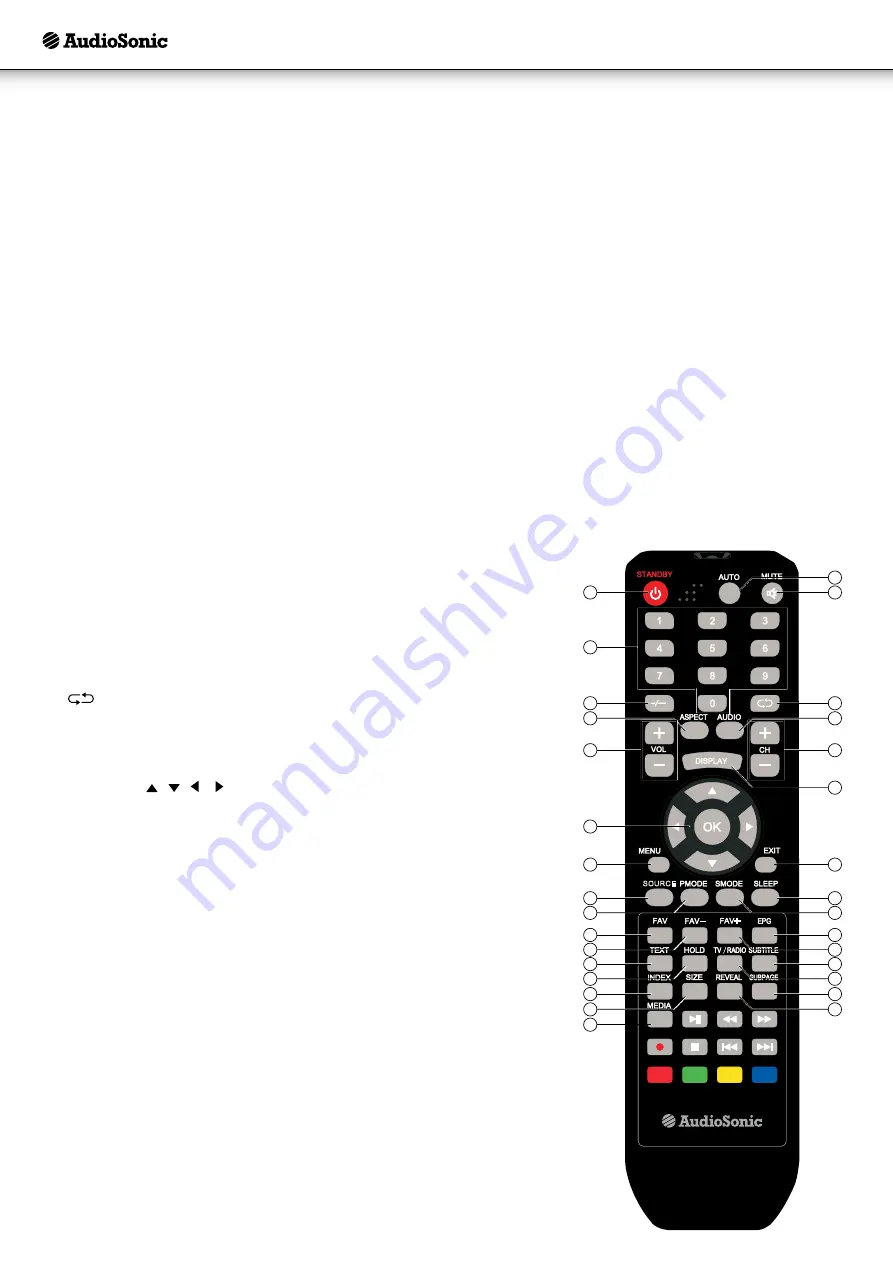 AudioSonic LE-207836 Instruction Manual Download Page 8